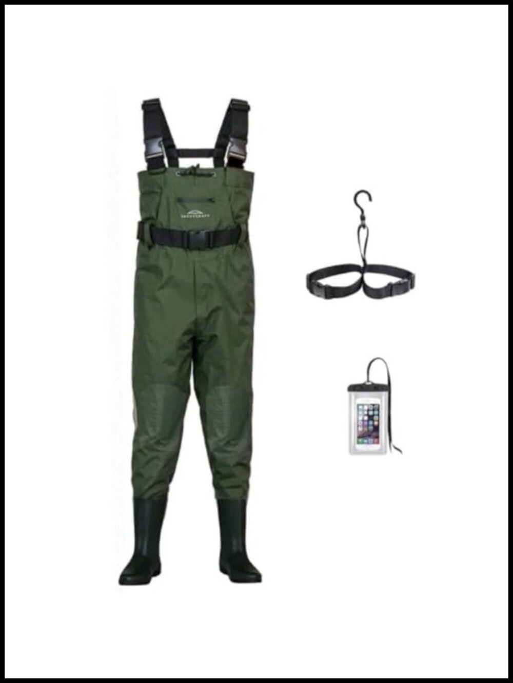 Savvycraft 700D Nylon Chest Fishing Waders with Boots Waterproof